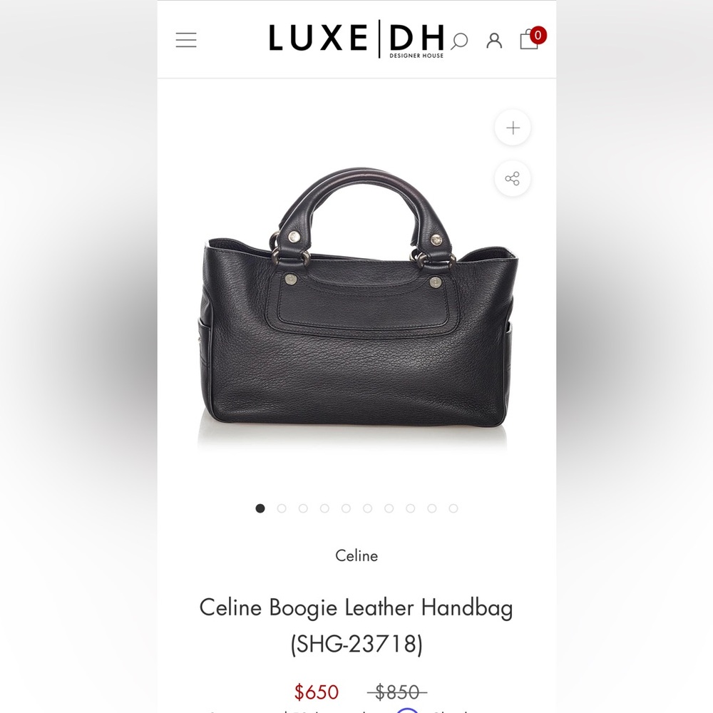 Celine Boogie Bag Black EUC - Picture 15 of 15